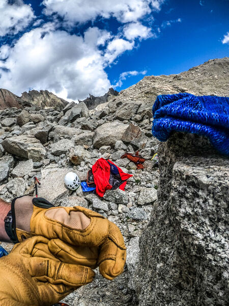 Crevasse rescue practice at the Furkapass