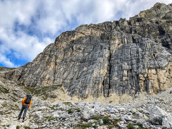 Rock Climbing on the Lagazuoi Piccolo