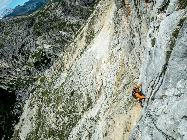 Rock Climbing on the Lagazuoi Piccolo