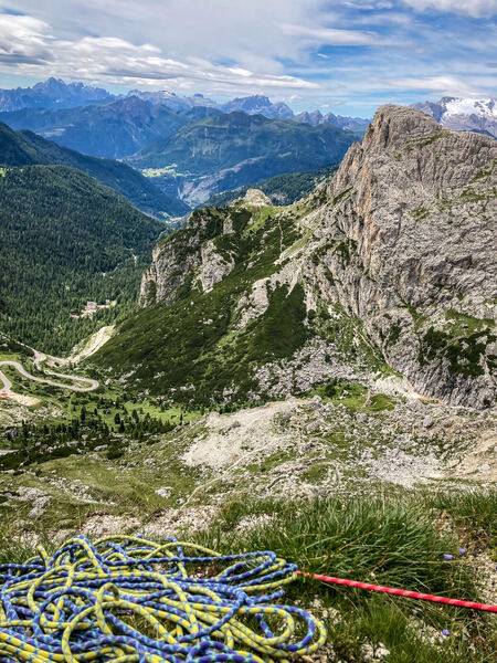 Rock Climbing on the Lagazuoi Piccolo