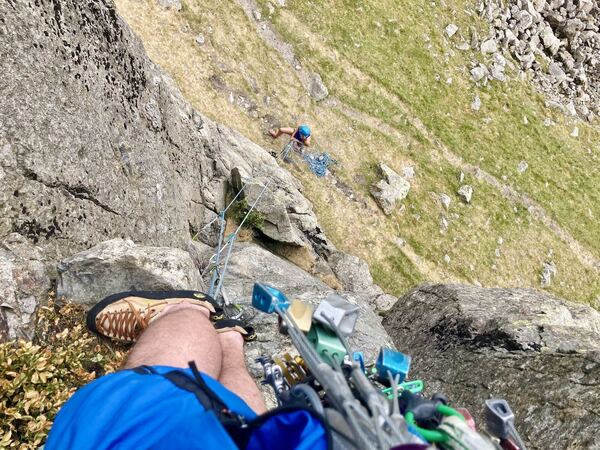 Trad Climbing Around the Three Shire Stone - Wrynose Pass, Lake District