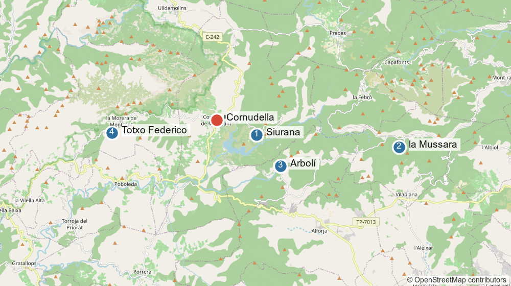 Map of the objectives
